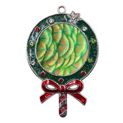 Beautiful Peacock Metal X mas Lollipop With Crystal Ornament