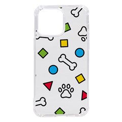 Dog Paw Seamless Pattern Foot Print Bone Iphone 14 Pro Max Tpu Uv Print Case