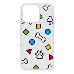 Dog Paw Seamless Pattern Foot Print Bone Iphone 13 Pro Tpu Uv Print Case