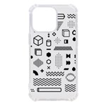 Pattern Hipster Abstract Form Geometric Line Variety Shapes Polkadots Fashion Style Seamless iPhone 13 Pro TPU UV Print Case Front