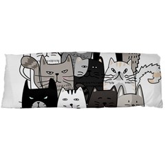 Cute Cat Hand Drawn Cartoon Style Body Pillow Case (dakimakura) by Simbadda