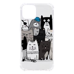 Cute Cat Hand Drawn Cartoon Style Iphone 13 Tpu Uv Print Case by Simbadda