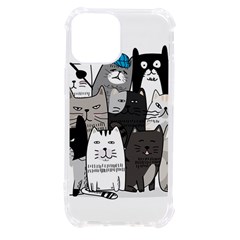 Cute Cat Hand Drawn Cartoon Style Iphone 13 Mini Tpu Uv Print Case