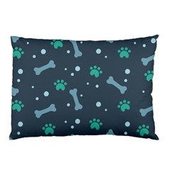 Bons Foot Prints Pattern Background Pillow Case by Simbadda