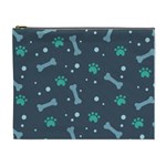 Bons Foot Prints Pattern Background Cosmetic Bag (XL) Front