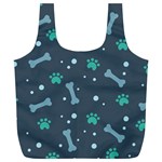 Bons Foot Prints Pattern Background Full Print Recycle Bag (XL) Front