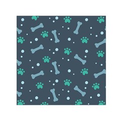 Bons Foot Prints Pattern Background Square Satin Scarf (30  X 30 ) by Simbadda