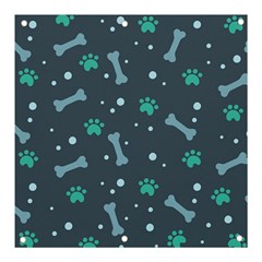 Bons Foot Prints Pattern Background Banner And Sign 3  X 3  by Simbadda