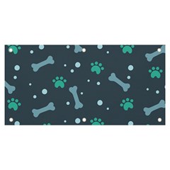 Bons Foot Prints Pattern Background Banner And Sign 6  X 3  by Simbadda