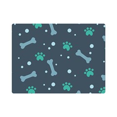 Bons Foot Prints Pattern Background Premium Plush Fleece Blanket (mini) by Simbadda