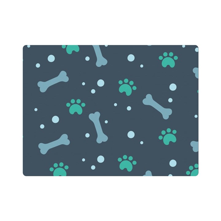 Bons Foot Prints Pattern Background Premium Plush Fleece Blanket (Mini)