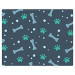 Bons Foot Prints Pattern Background Premium Plush Fleece Blanket (Medium) 60 x50  Blanket Front