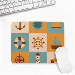 Nautical Elements Collection Small Mousepad by Simbadda