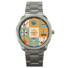 Nautical Elements Collection Sport Metal Watch by Simbadda