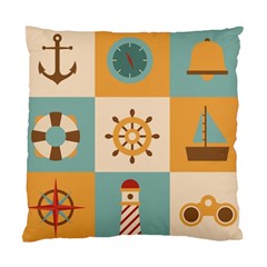 Nautical Elements Collection Standard Cushion Case (one Side) by Simbadda