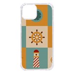 Nautical Elements Collection iPhone 14 TPU UV Print Case Front