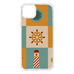 Nautical Elements Collection Iphone 14 Plus Tpu Uv Print Case by Simbadda