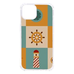 Nautical Elements Collection Iphone 13 Tpu Uv Print Case by Simbadda