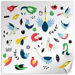 Vector Set Isolates With Cute Bird Scandinavian Style Canvas 20  x 20  19 x19.27  Canvas - 1