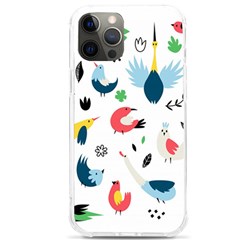 Vector Set Isolates With Cute Bird Scandinavian Style Iphone 12 Pro Max Tpu Uv Print Case by Simbadda