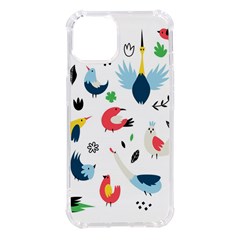 Vector Set Isolates With Cute Bird Scandinavian Style Iphone 14 Tpu Uv Print Case by Simbadda