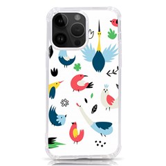 Vector Set Isolates With Cute Bird Scandinavian Style Iphone 14 Pro Max Tpu Uv Print Case by Simbadda