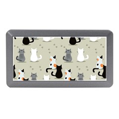 Cute Cat Seamless Pattern Memory Card Reader (mini) by Simbadda