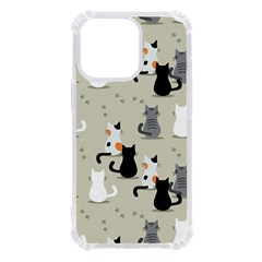 Cute Cat Seamless Pattern Iphone 13 Pro Tpu Uv Print Case