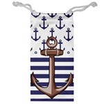 Anchor Background Design Jewelry Bag Front