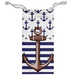 Anchor Background Design Jewelry Bag Back