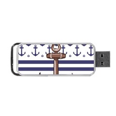 Anchor Background Design Portable Usb Flash (two Sides) by Simbadda