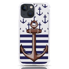 Anchor Background Design Iphone 13 Mini Tpu Uv Print Case by Simbadda