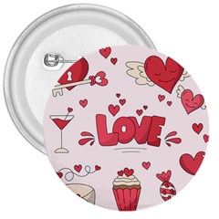 Hand Drawn Valentines Day Element Collection 3  Buttons by Simbadda