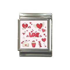 Hand Drawn Valentines Day Element Collection Italian Charm (13mm) by Simbadda