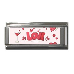 Hand Drawn Valentines Day Element Collection Superlink Italian Charm (9mm) by Simbadda