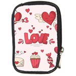 Hand Drawn Valentines Day Element Collection Compact Camera Leather Case Front