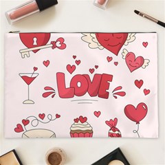 Hand Drawn Valentines Day Element Collection Cosmetic Bag (xxl) by Simbadda