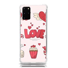 Hand Drawn Valentines Day Element Collection Samsung Galaxy S20plus 6 7 Inch Tpu Uv Case by Simbadda