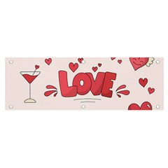 Hand Drawn Valentines Day Element Collection Banner And Sign 6  X 2  by Simbadda