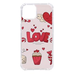 Hand Drawn Valentines Day Element Collection Iphone 14 Tpu Uv Print Case by Simbadda