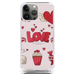 Hand Drawn Valentines Day Element Collection Iphone 13 Pro Max Tpu Uv Print Case by Simbadda