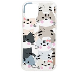 Cute Cat Couple Seamless Pattern Cartoon Iphone 12 Pro Max Tpu Uv Print Case by Simbadda