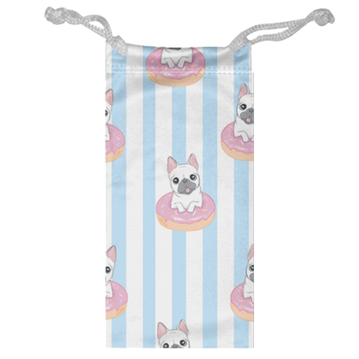 French-bulldog-dog-seamless-pattern Jewelry Bag