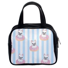 French-bulldog-dog-seamless-pattern Classic Handbag (two Sides) by Simbadda