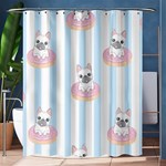 French-bulldog-dog-seamless-pattern Shower Curtain 60  x 72  (Medium)  60 x72  Curtain