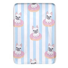 French-bulldog-dog-seamless-pattern Rectangular Glass Fridge Magnet (4 Pack) by Simbadda