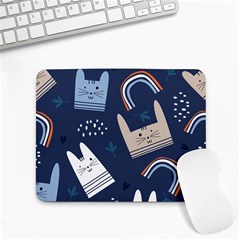 Colorful-cute-cats-seamless-pattern Small Mousepad by Simbadda