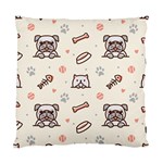 Pug-dog-cat-with-bone-fish-bones-paw-prints-ball-seamless-pattern-vector-background Standard Cushion Case (One Side) Front