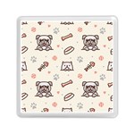 Pug-dog-cat-with-bone-fish-bones-paw-prints-ball-seamless-pattern-vector-background Memory Card Reader (Square) Front