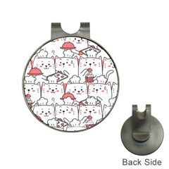 Cute-cat-chef-cooking-seamless-pattern-cartoon Hat Clips With Golf Markers by Simbadda